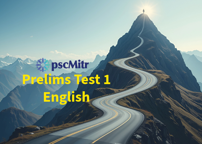 Prelims Test 1 - English